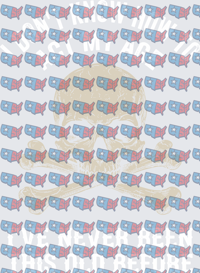 Never Been This Old Before Skull USA Pattern (DTF)