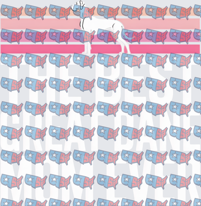 Greatest Number One Mom GOAT USA Flag (DTF)