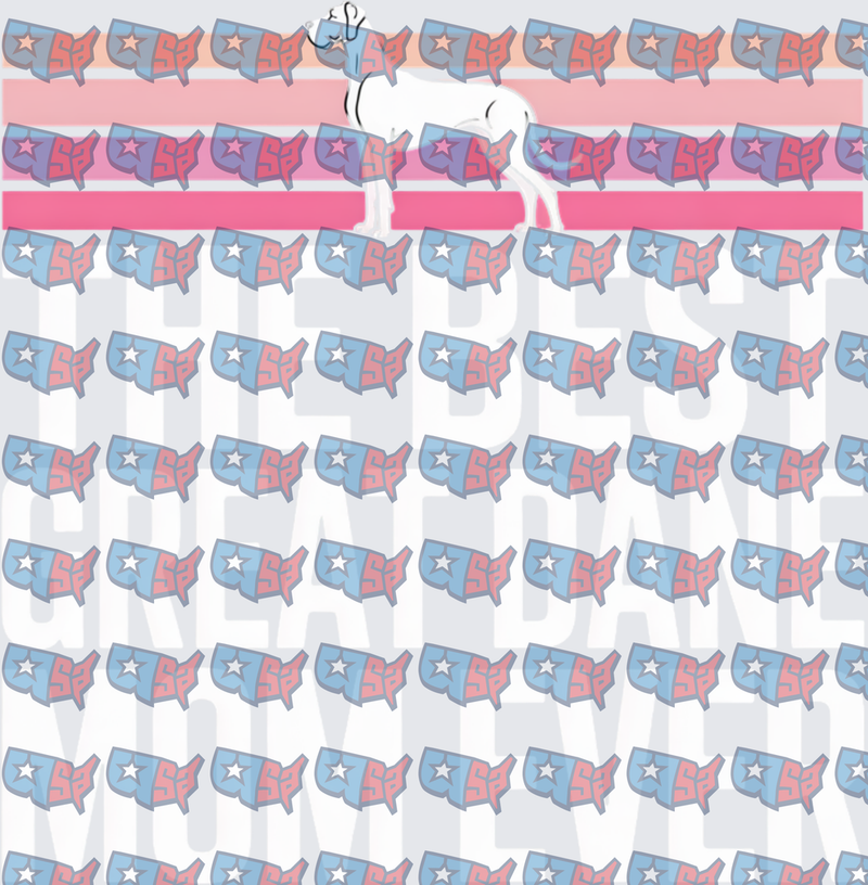 Greatest Number One Mom GOAT USA Flag (DTF)