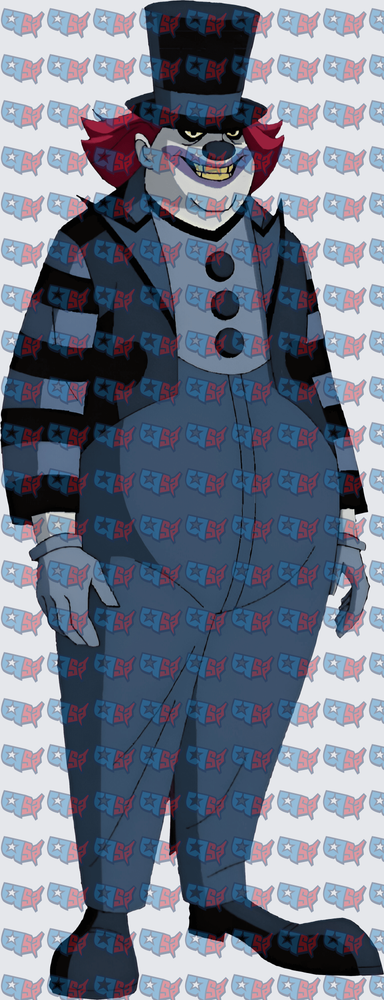 Evil Animated Clown With Top Hat (DTF)