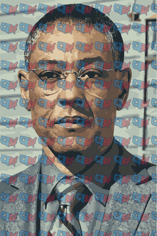 Serious Man With Glasses Pop Art Portrait (DTF)