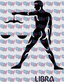 Libra Zodiac Scale Bearer Silhouette Sign (DTF)