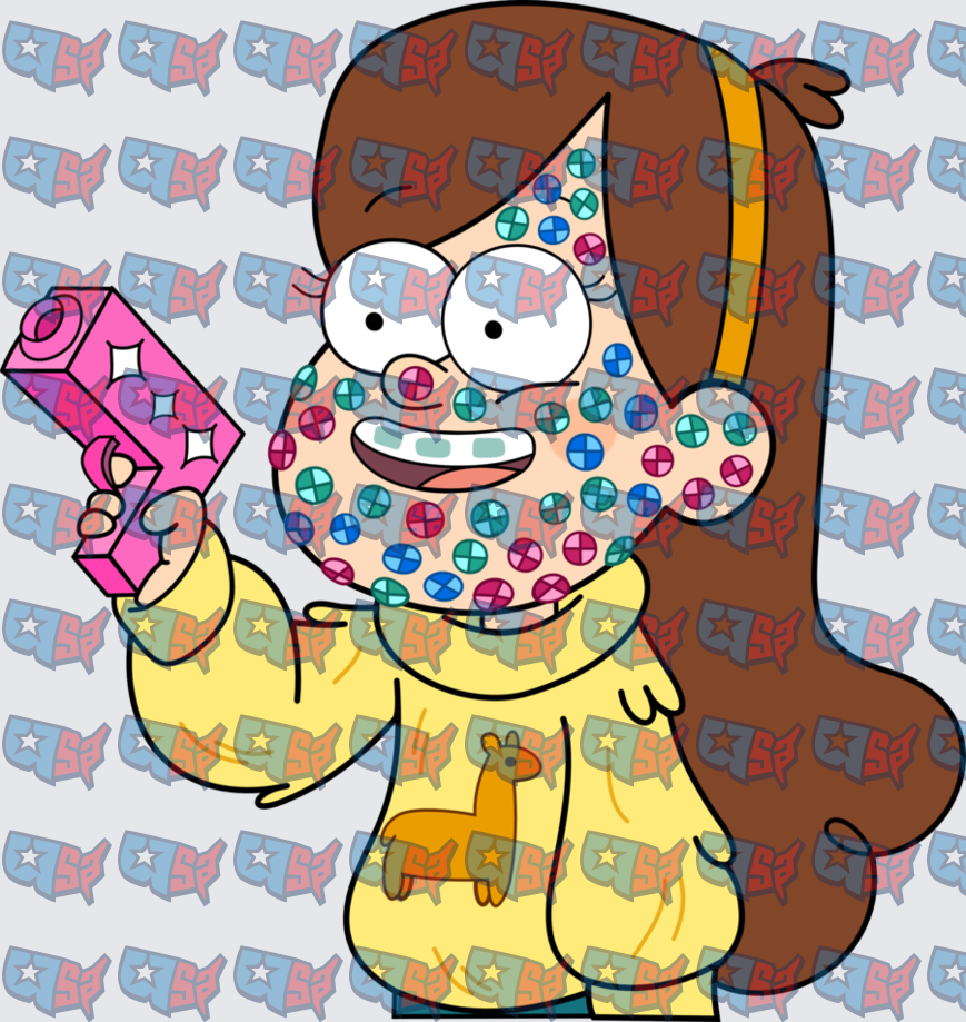 Gravity Falls Mabel Pines With Pink Camera (DTF)