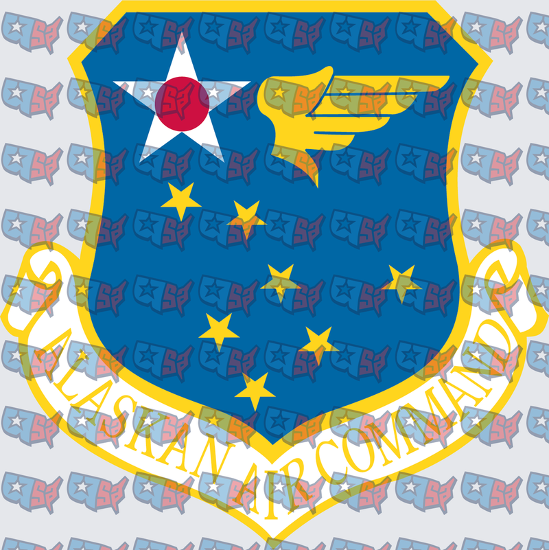 Alaskan Air Command Military Shield Insignia (DTF)