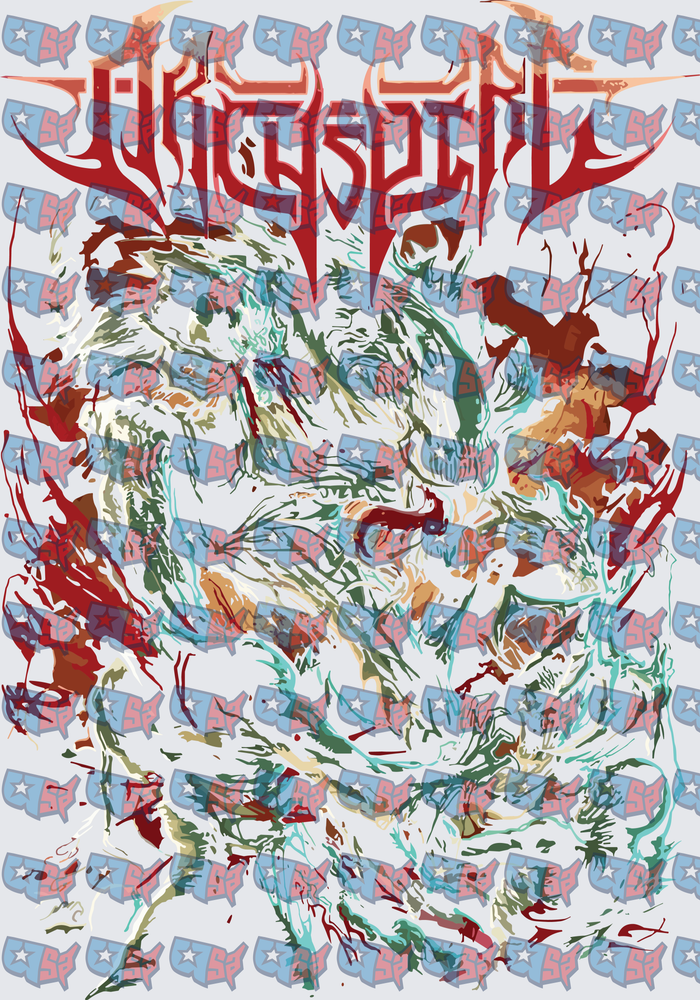 Witch Spirit Death Metal Graphic Splatter Art (DTF)