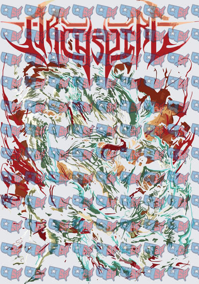Witch Spirit Death Metal Graphic Splatter Art (DTF)