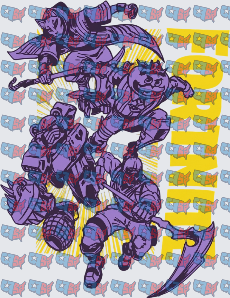 Fortnite Battle Royale Characters Purple Action Squad (DTF)