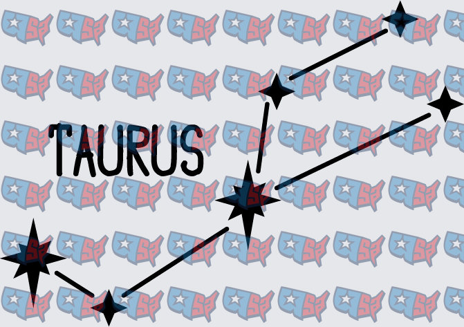Taurus Zodiac Constellation Star Sign (DTF)