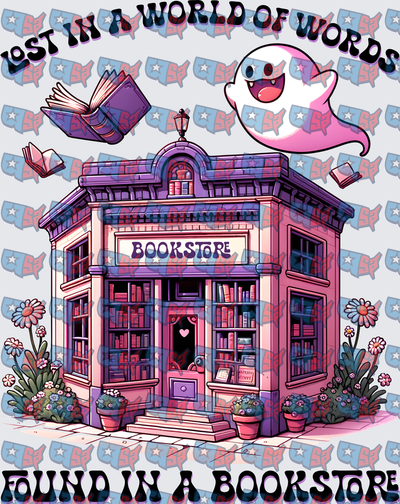 Lost In A World Of Words Ghost Bookstore (DTF)