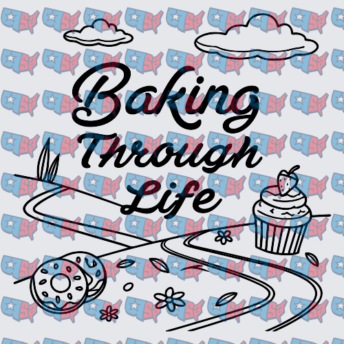 Baking Through Life Donut Cupcake Road Design (DTF)
