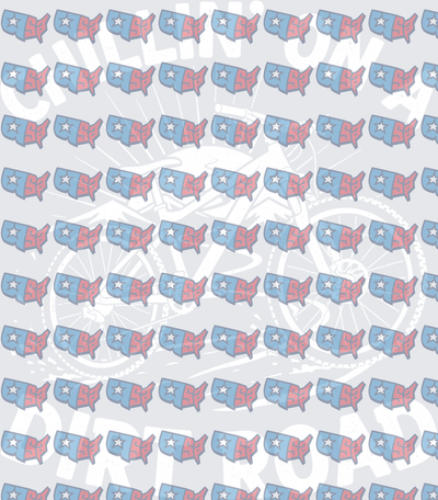 Chillin On A Dirt Road Patriotic Bicycle USA Pattern (DTF)