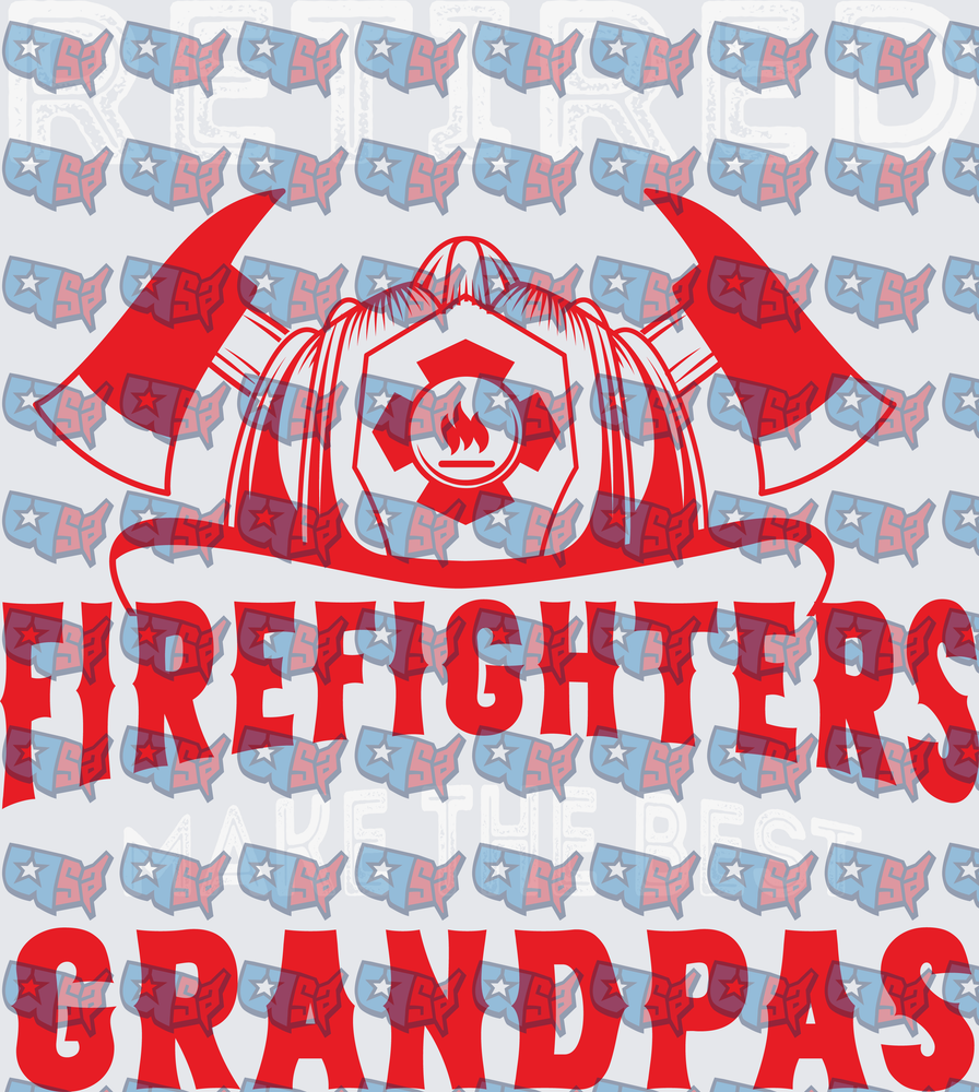 Retired Firefighters Make The Best Grandpas Helmet Axes (DTF)