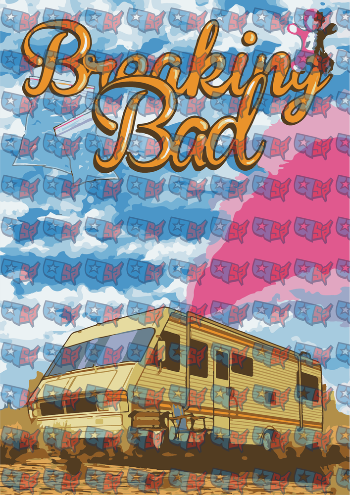 Breaking Bad RV Cook Lab Retro Pop Art (DTF)