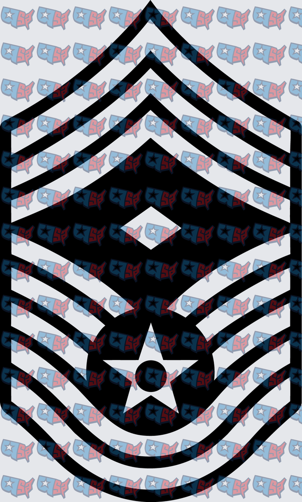 US Air Force Chief Master Sergeant Rank Insignia (DTF)