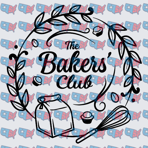 The Bakers' Club Floral Wreath With Baking Tools (DTF)