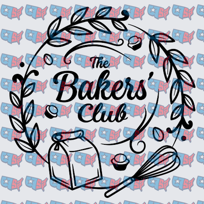 The Bakers' Club Floral Wreath With Baking Tools (DTF)