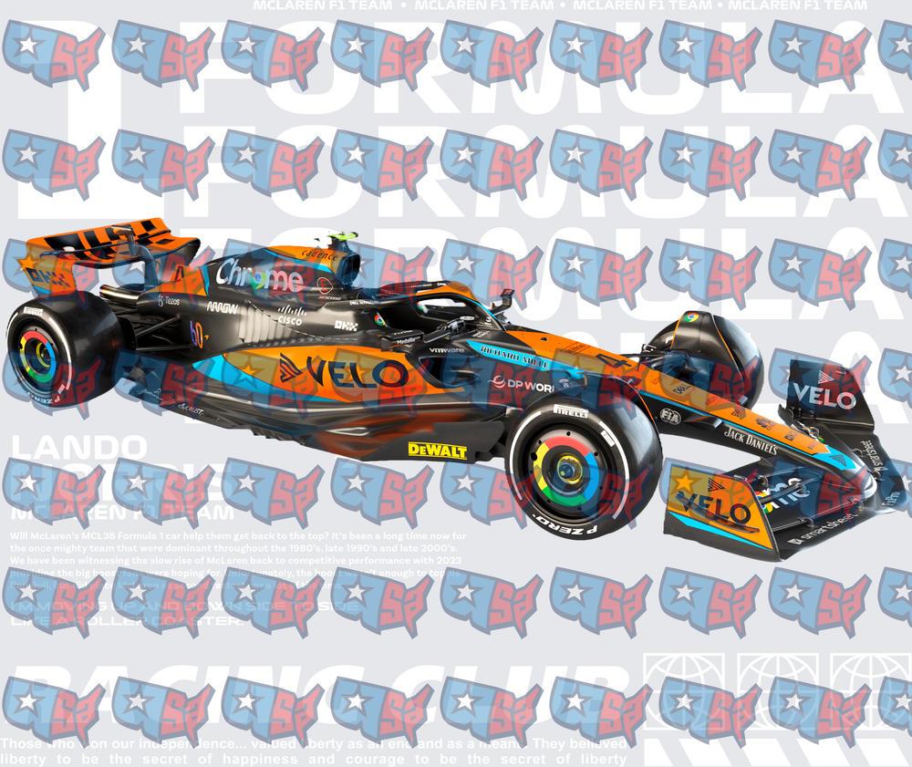 McLaren F1 MCL38 Lando Norris Racing Car (DTF)