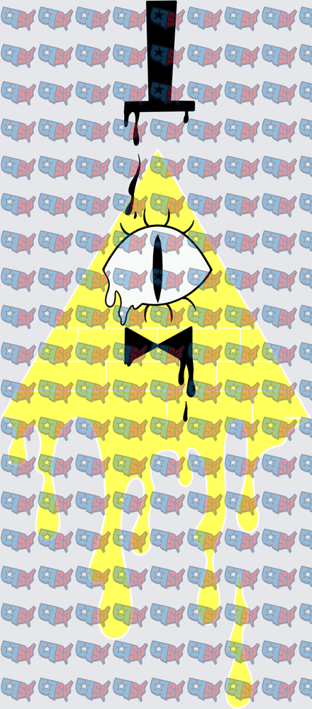 Melting Yellow Triangle One Eye Demon Dripping (DTF)