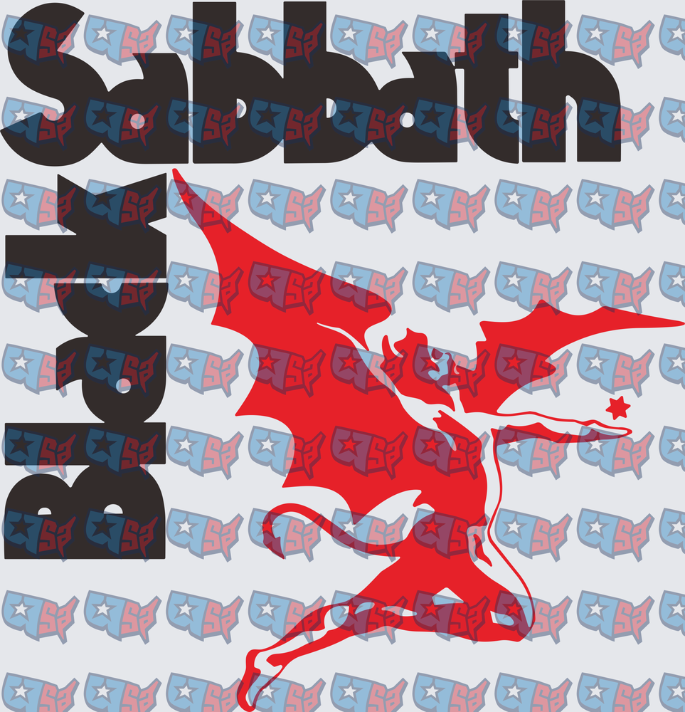Black Sabbath Classic Demon Logo Band Graphic (DTF)