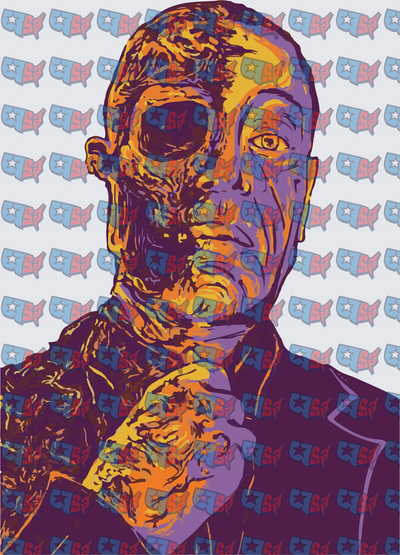Scarred Villain Pop Art Portrait Bold Colors (DTF)