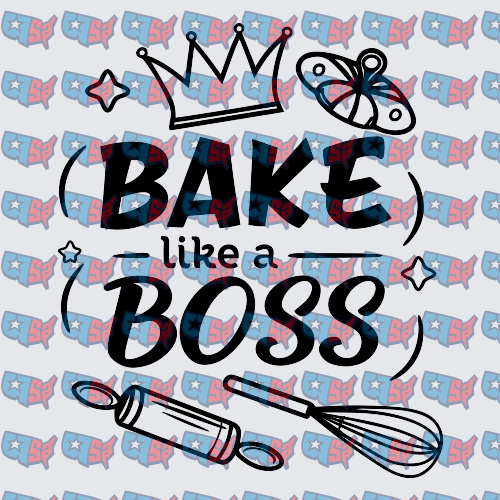 Bake Like A Boss Crown Whisk Rolling Pin (DTF)