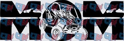 UTV Side By Side Mom Bold Letter Design (DTF)