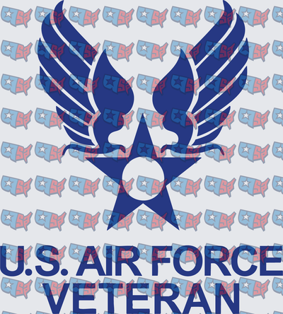 US Air Force Veteran Eagle Star Emblem (DTF)