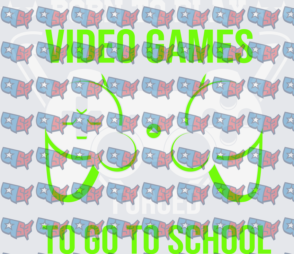 Video Games Forced To Go To School Gamer Quote (DTF)