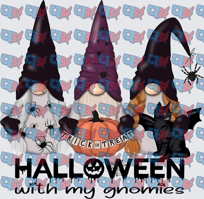 Halloween With My Gnomies Trick or Treat Gnomes (DTF)