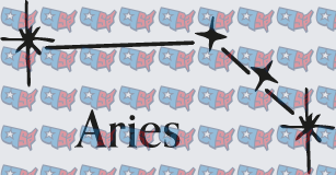 Aries Zodiac Star USA Map Pattern (DTF)