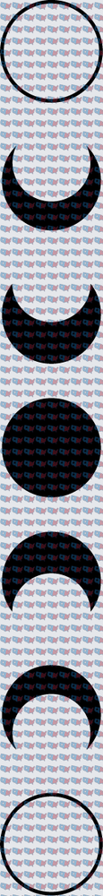 Lunar Moon Phases Cycle Vertical Stack (DTF)