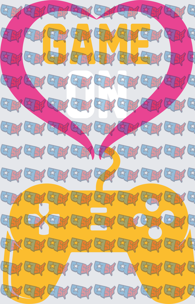Game On Heart Gaming Controller Love (DTF)