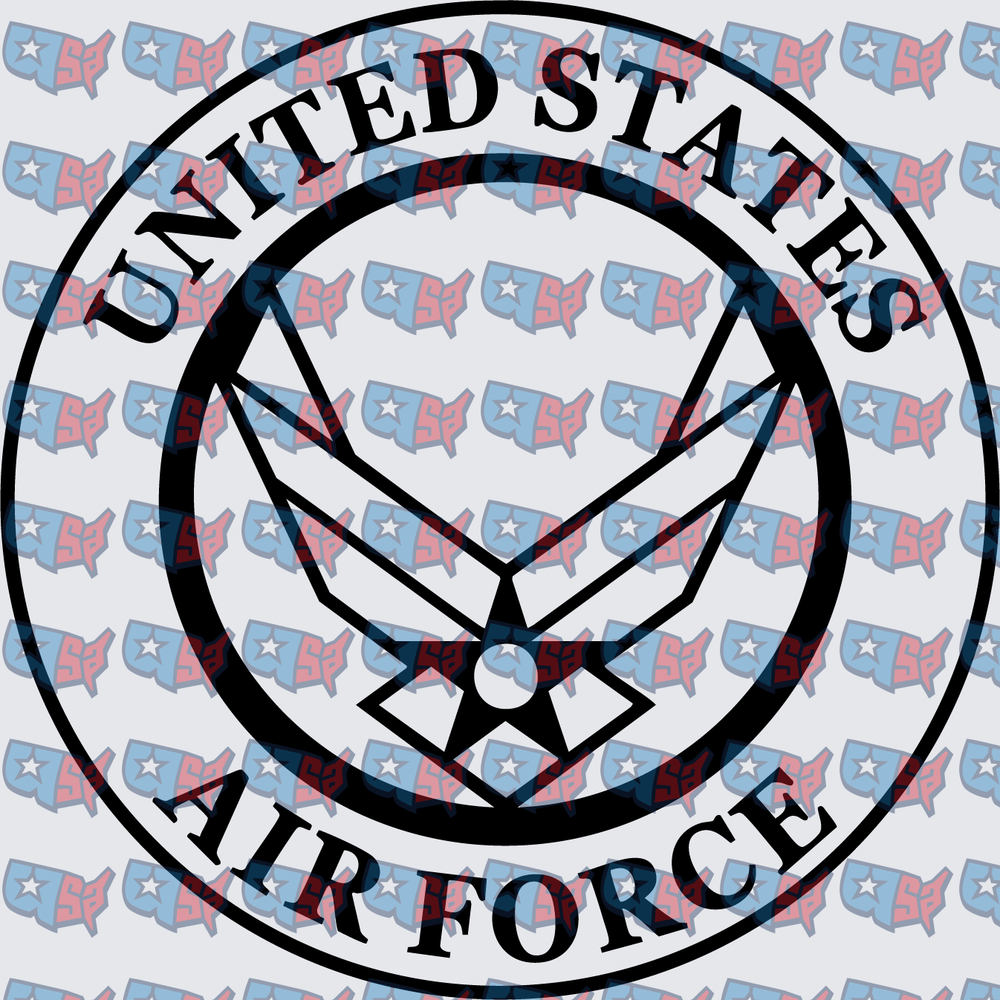 United States Air Force Emblem Circle Badge (DTF)