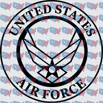 United States Air Force Emblem Circle Badge (DTF)