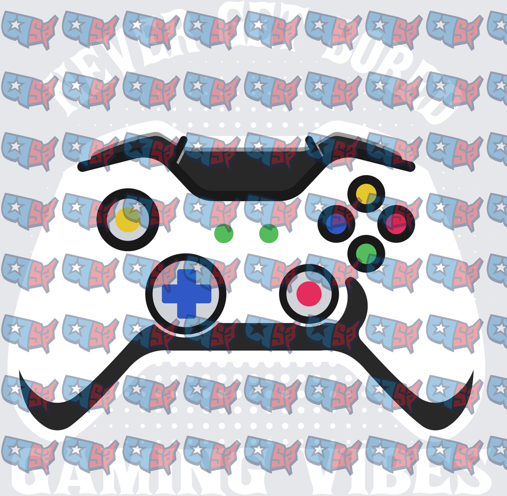Gaming Controller Bold Graphic Design (DTF)