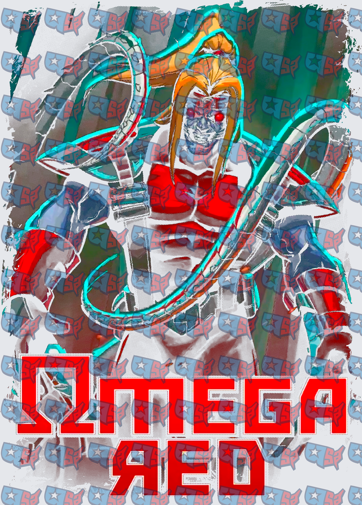 Omega Red Marvel Villain Carbonadium Tentacles Art (DTF)