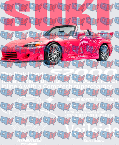 Suki Pink Honda S2000 Fast and Furious Build (DTF)