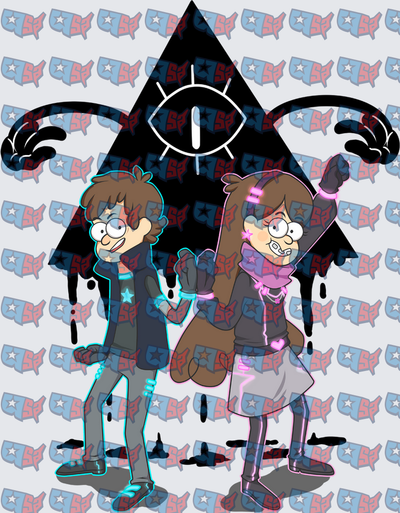 Mystery Twins Neon Glow All-Seeing Eye (DTF)