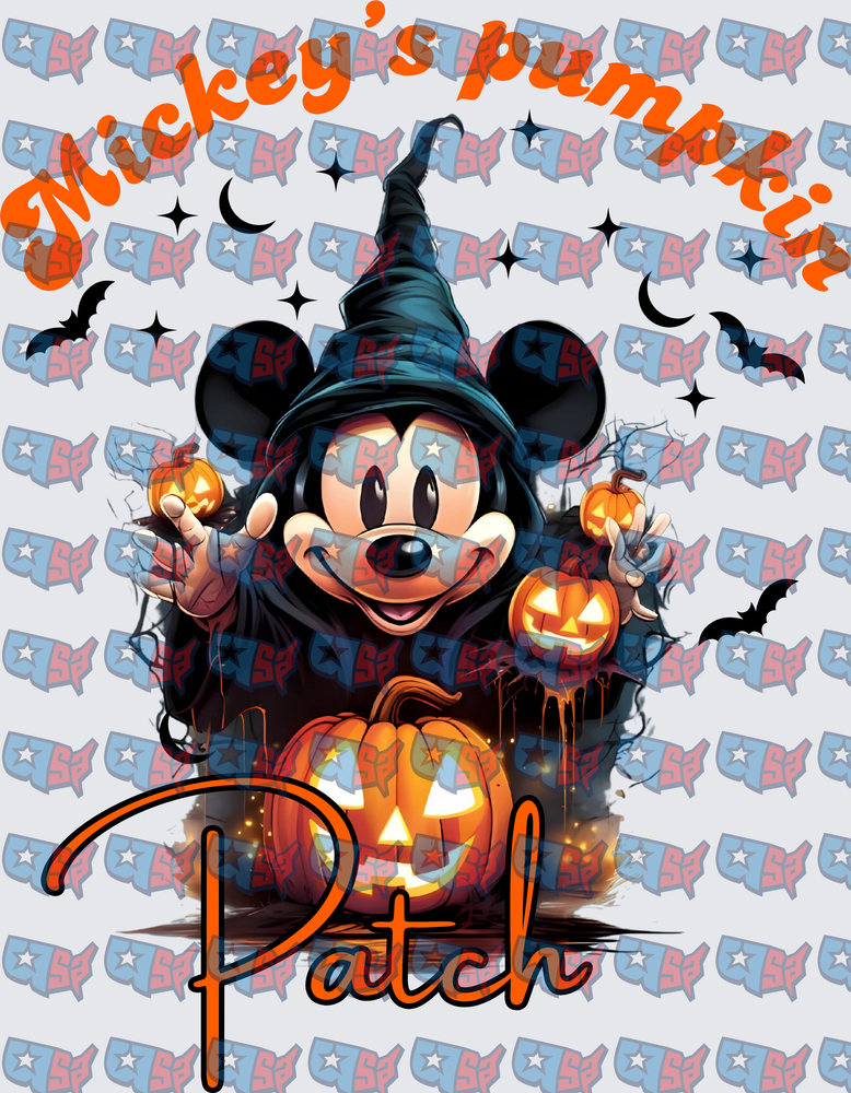 Mickey's Pumpkin Patch Halloween Witch Design (DTF)