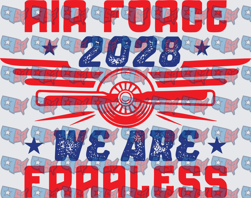 Air Force 2028 We Are Fearless Patriotic Plane (DTF)