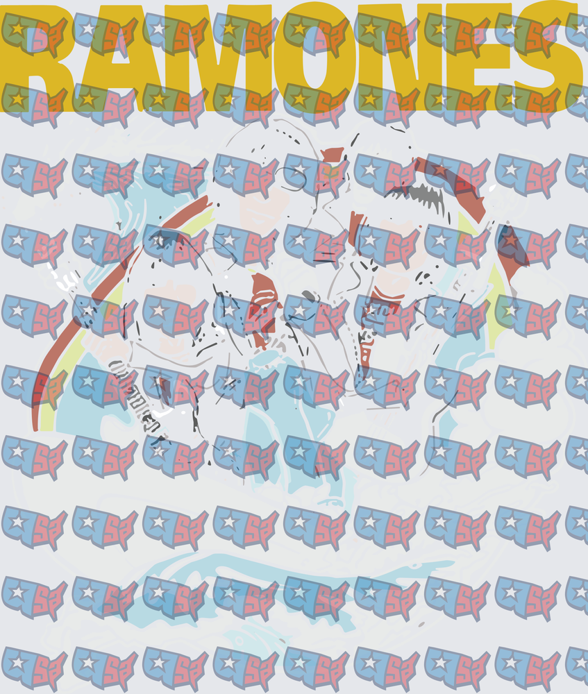 Ramones Bold Logo Band Members Graphic (DTF)