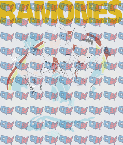 Ramones Bold Logo Band Members Graphic (DTF)