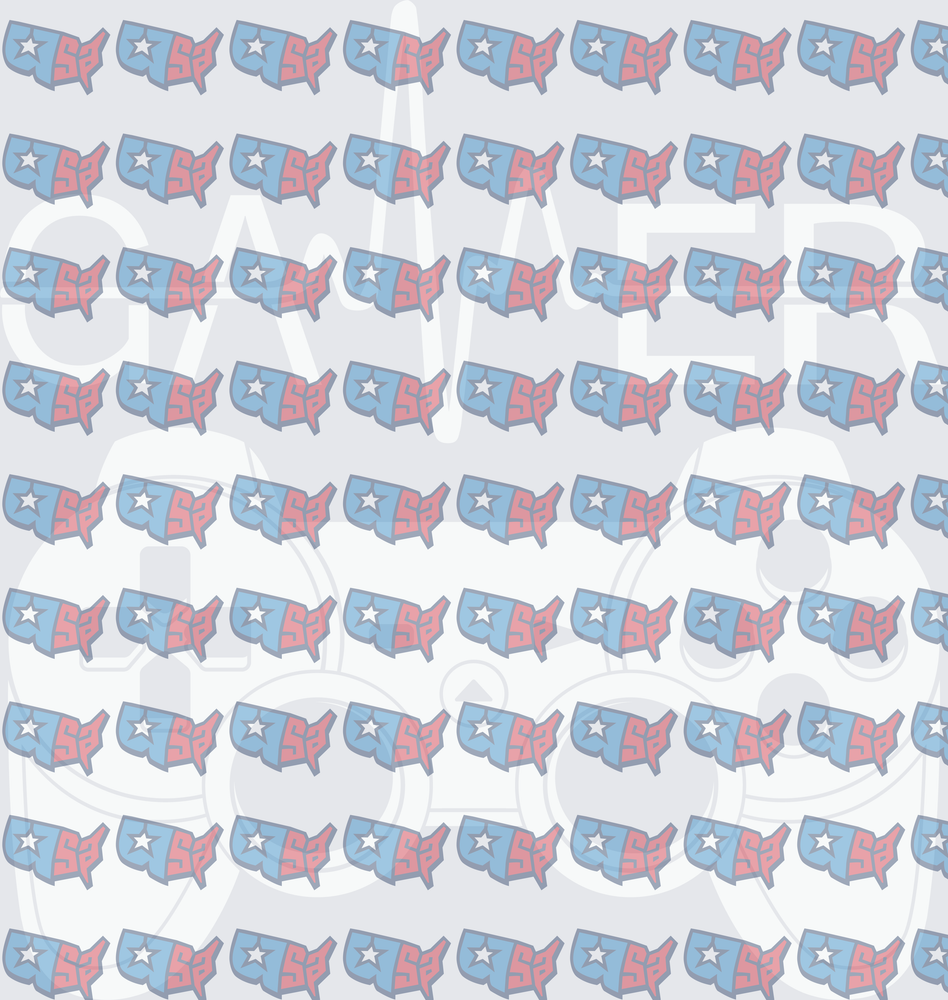 Patriotic USA Map Star Pattern Red White Blue Repeat (DTF)