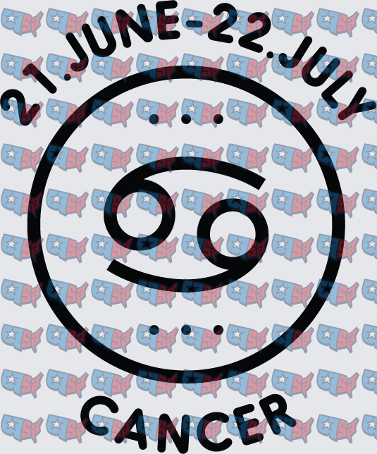 Cancer Zodiac Sign June July Dates Circle (DTF)
