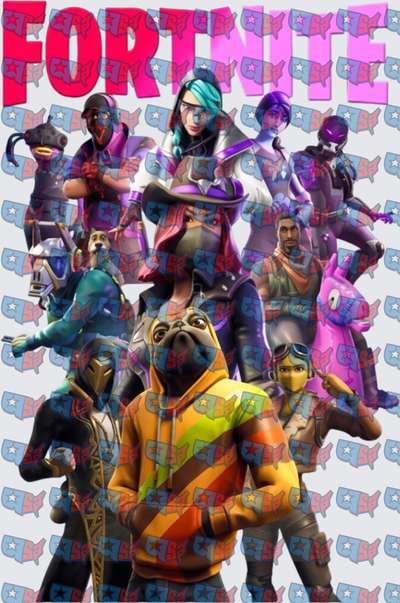 Fortnite Battle Royale Skins Squad Collage (DTF)