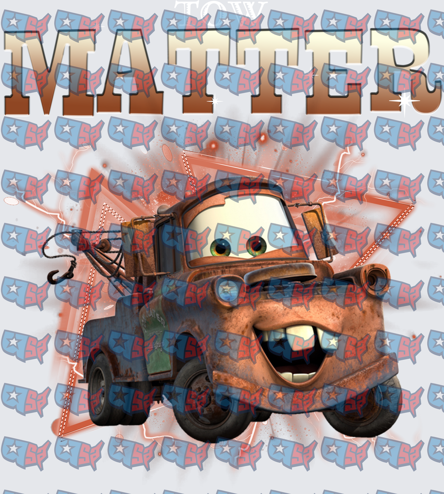 Tow Mater Rusty Tow Truck Lightning Burst (DTF)