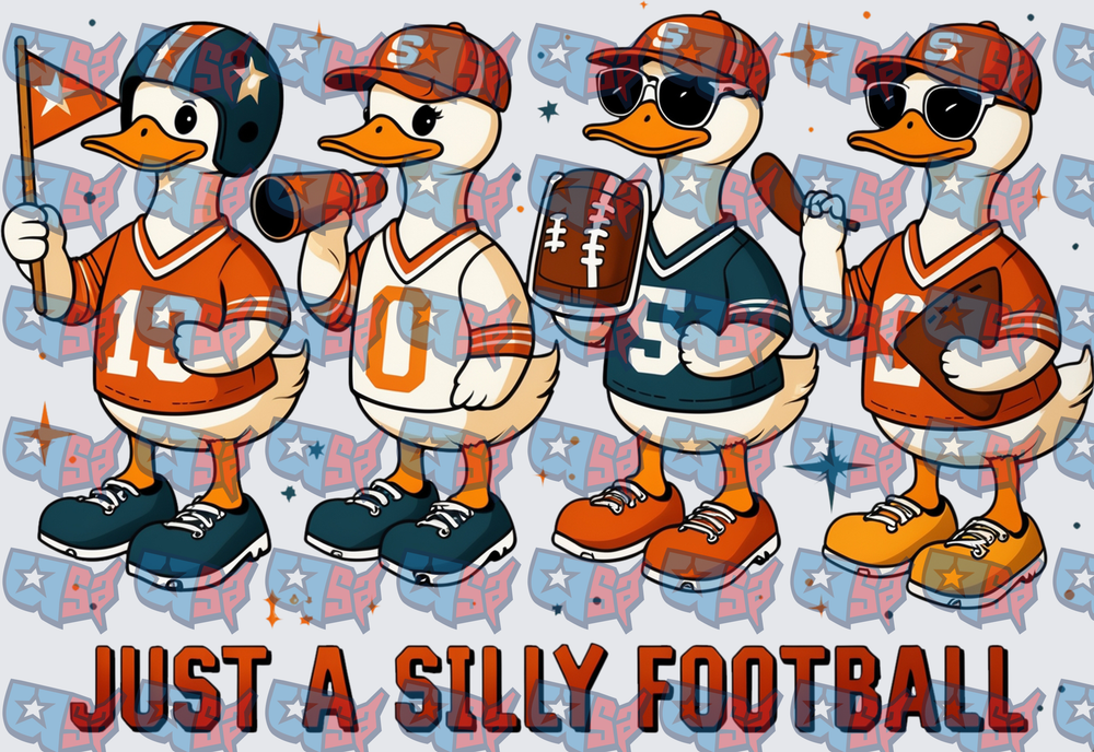 Just A Silly Football Cartoon Ducks In Jerseys (DTF)
