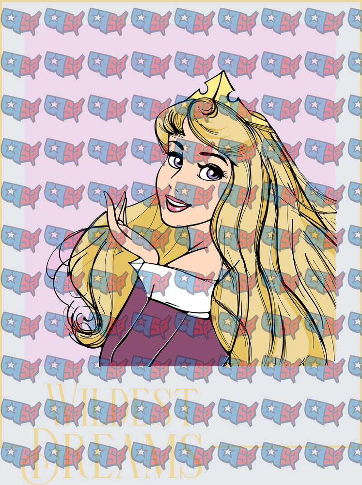 Sleeping Beauty Princess Wildest Dreams Portrait (DTF)