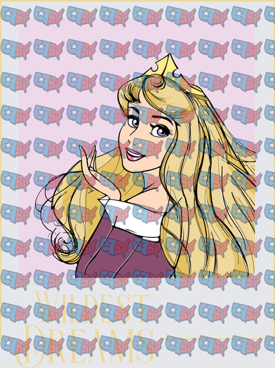 Sleeping Beauty Princess Wildest Dreams Portrait (DTF)