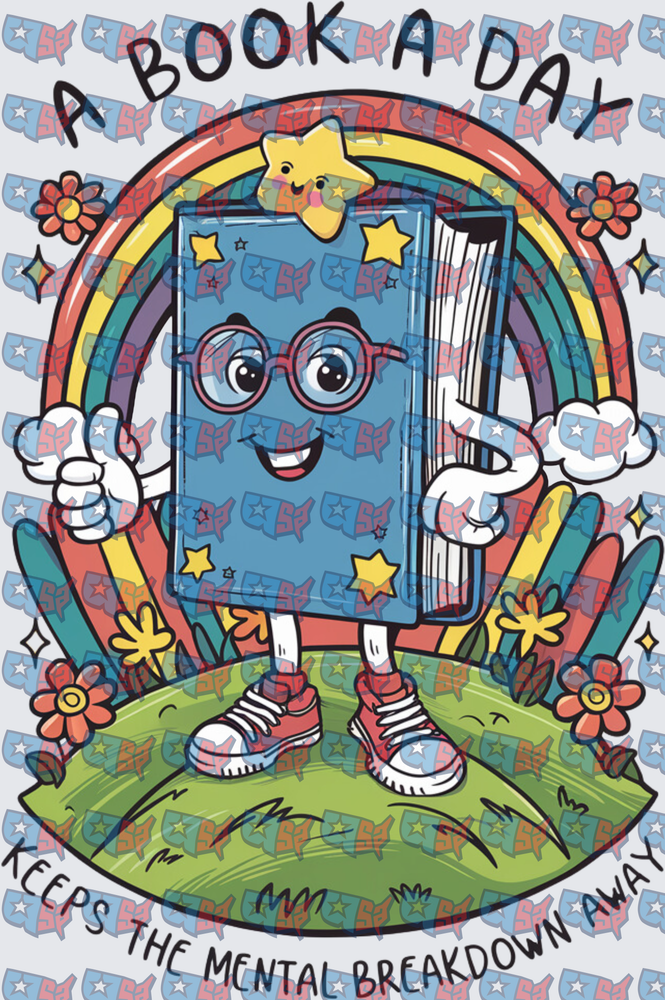 A Book A Day Keeps The Mental Breakdown Away (DTF)